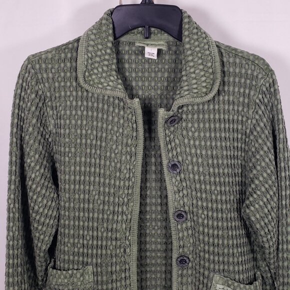 Mod-O-Doc Waffle Knit Cotton Jacket - Picture 3 of 10